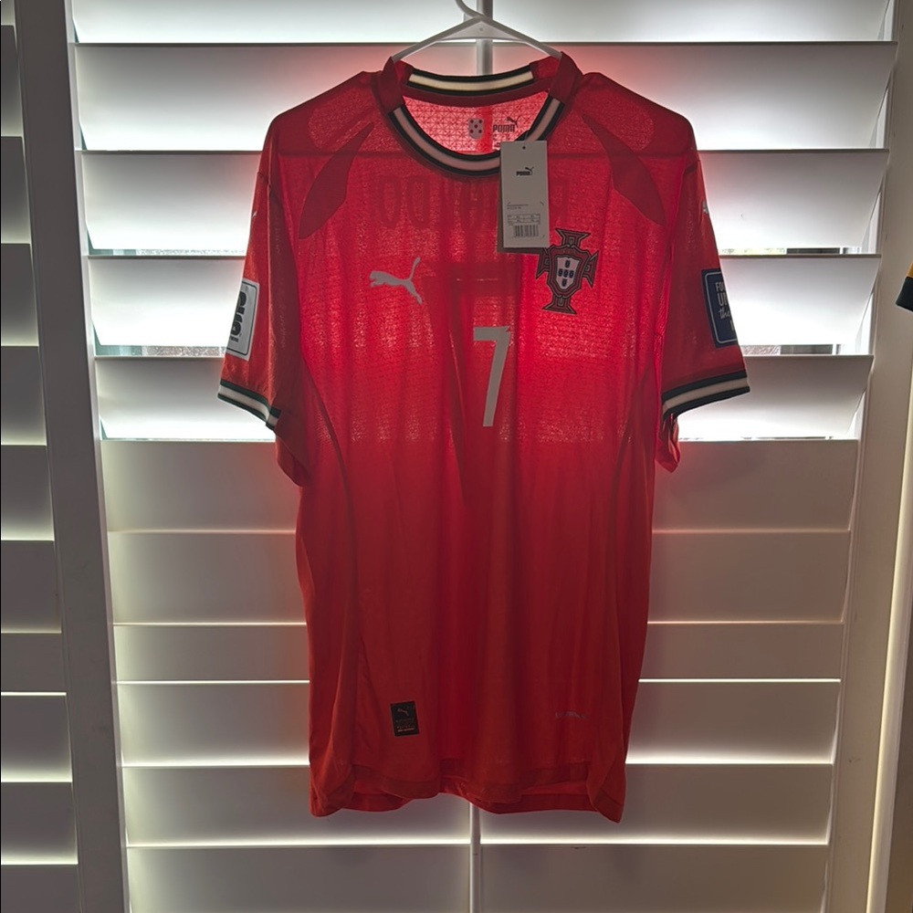 BNWT puma Portugal Ronaldo home player version jersey